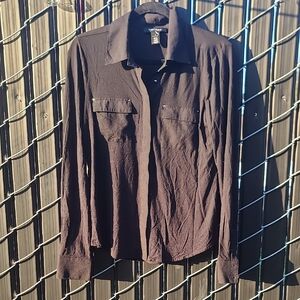 White House Black Market Button Up Top